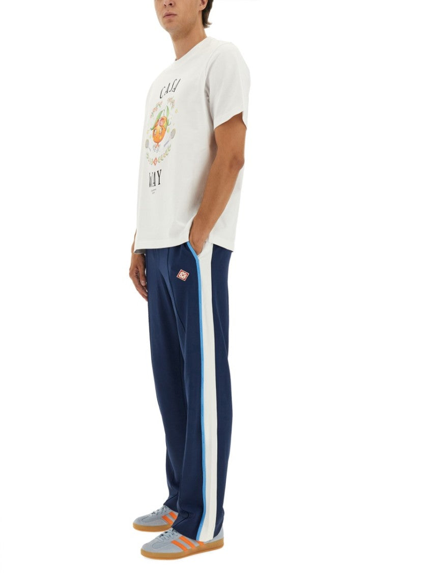 Casablanca Relaxed-Fit Graphic Print T-Shirt With Playful Design