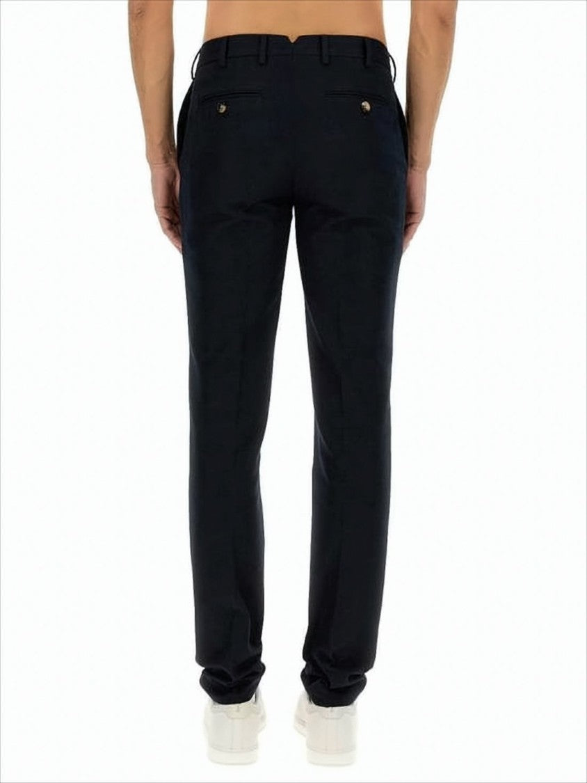 Brunello Cucinelli Tailored Black Suit Pants With Design
