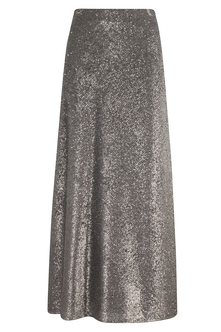 Herno Maxi Skirt With All-Over Sequins