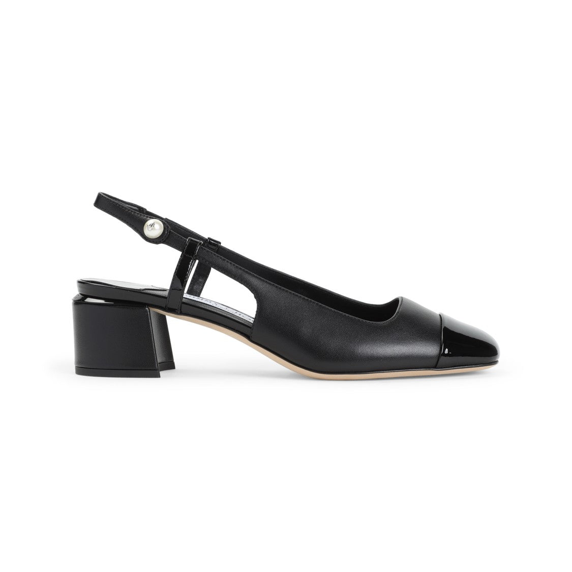 Jimmy Choo Black Patent Nappa Leather Elisa Sb 45 Pumps