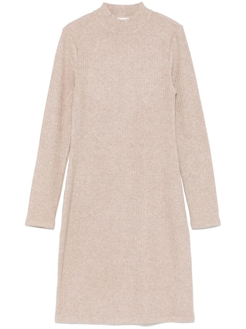 Vince Rib Long-Sleeved Short Dress