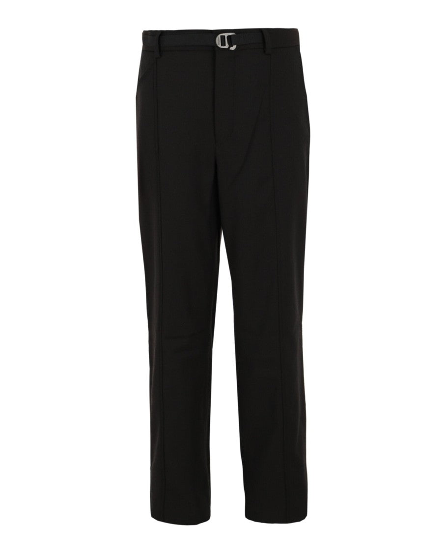 Ferragamo Swan-Hook Belted Pants