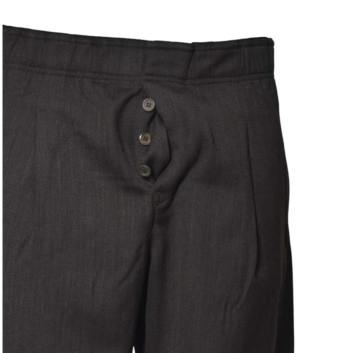 Our Legacy Wide-Leg Brown Trousers With High Waist And Button Fly Closure