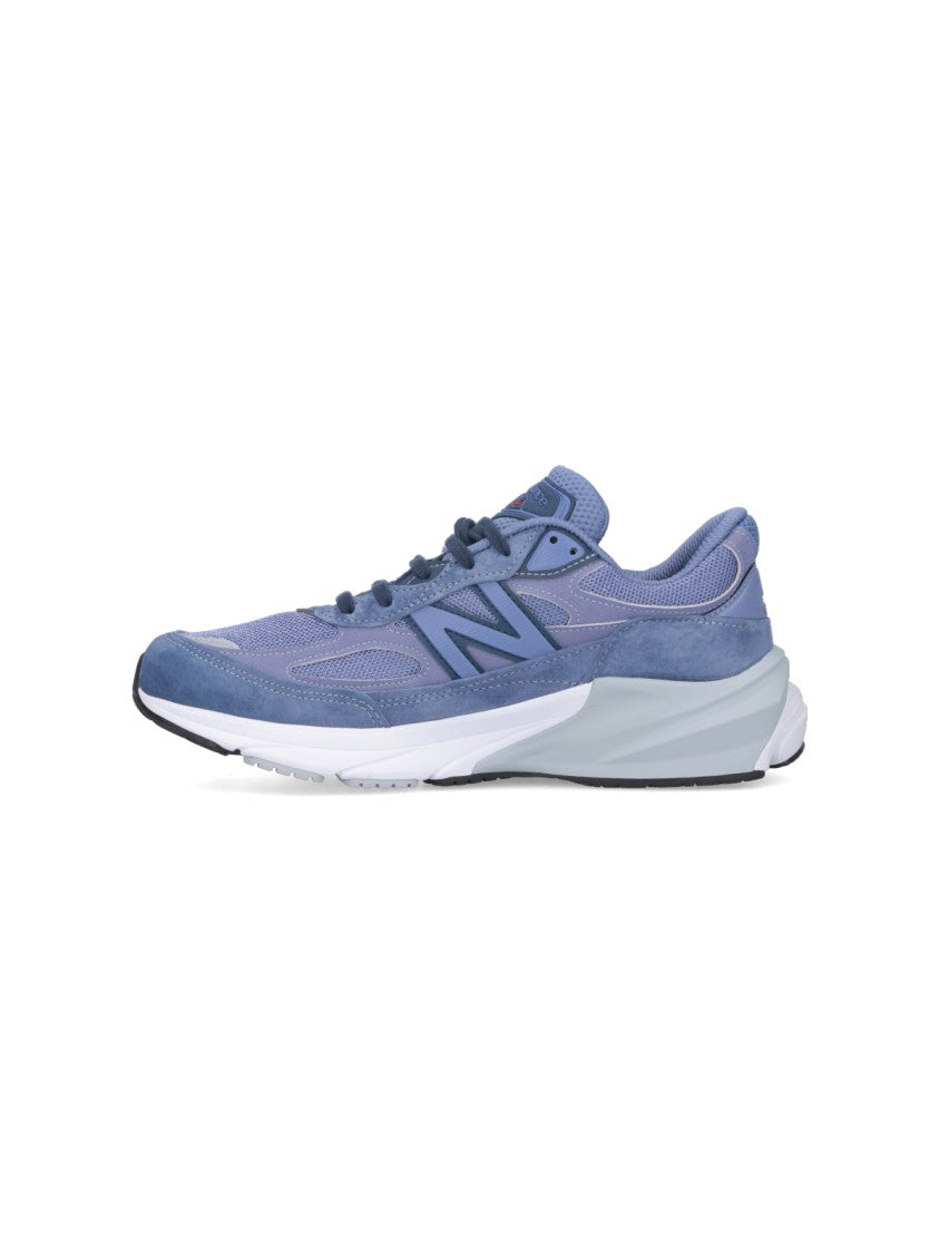 New Balance 990V6 Sneakers In Purple Suede And Mesh
