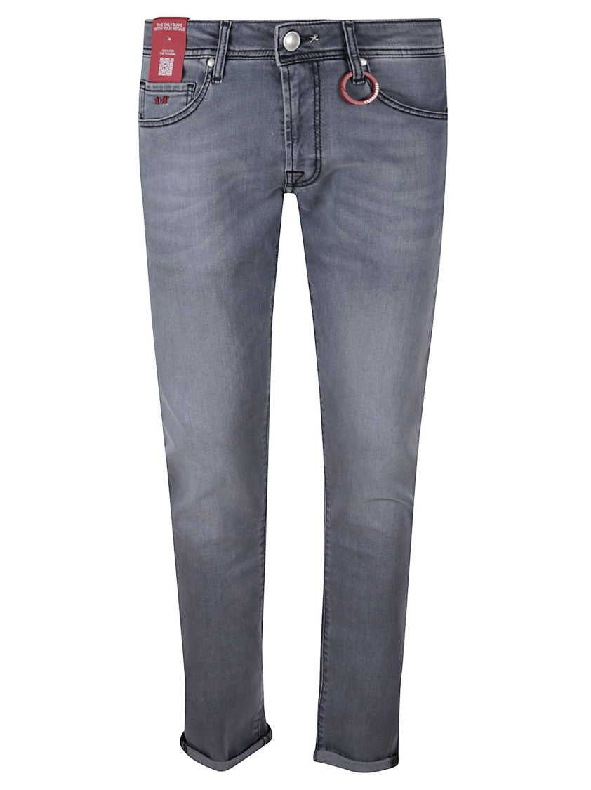 Tramarossa Slim-Fit Grey Denim Jeans