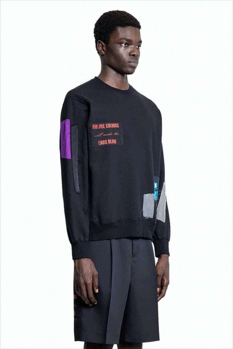 Undercover Relaxed Fit Long-Sleeve Graphic T-Shirt With Patches