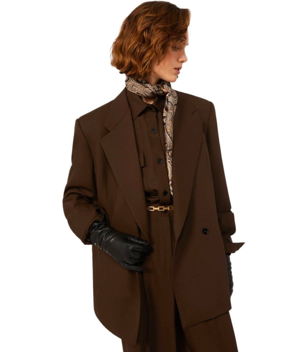 Max Mara Ginseng Brown Single-Breasted Blazer