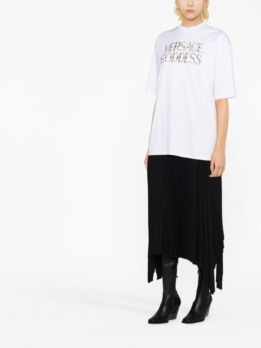 Versace Goddess-Print T-Shirt