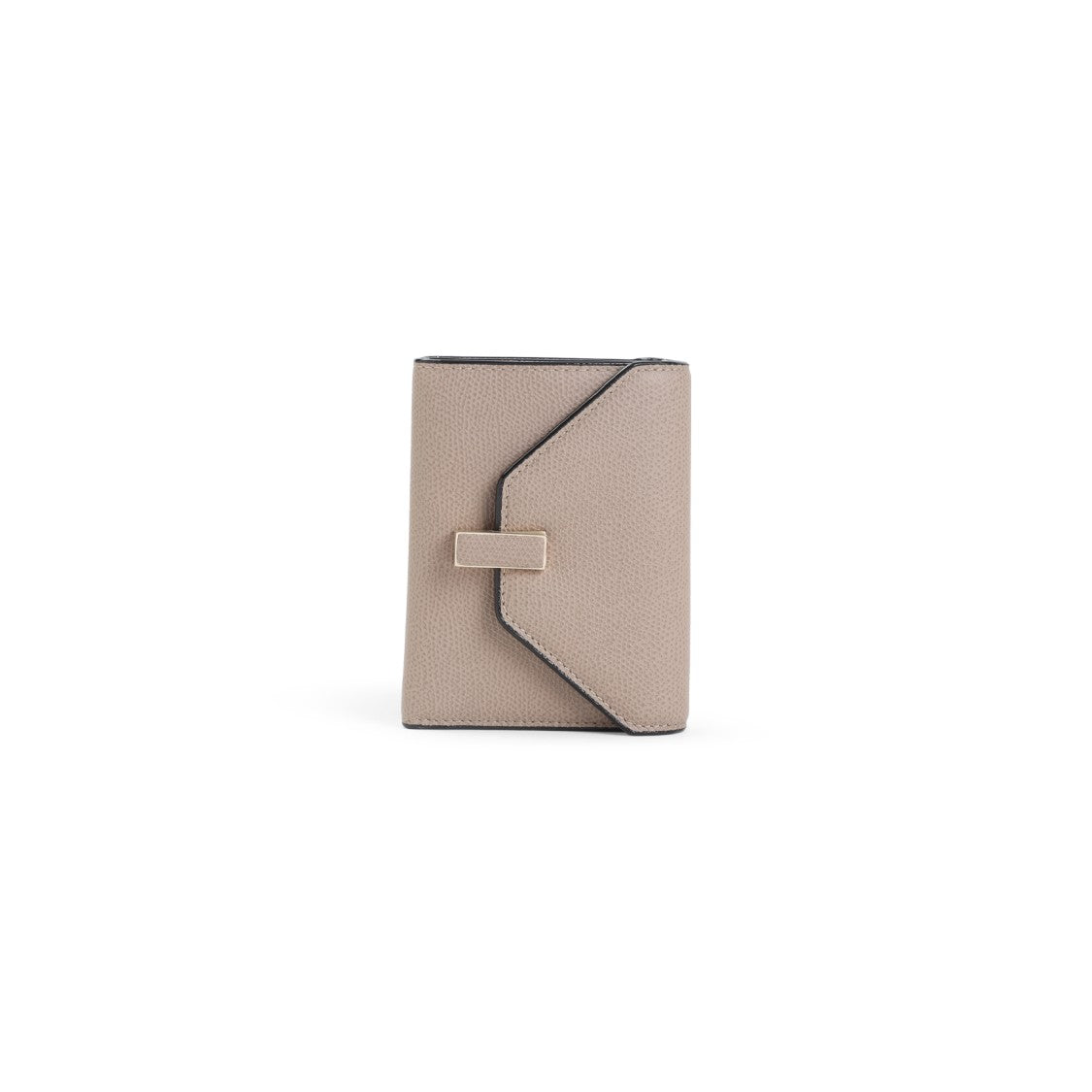 Valextra Compact Beige Calf Leather Valextra Iside Wallet