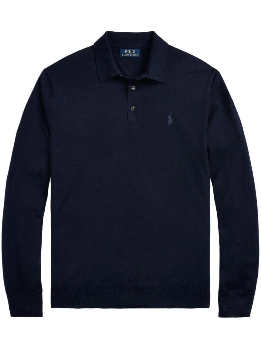 Polo Ralph Lauren Tailored Wool Pullover With Classic Polo Collar