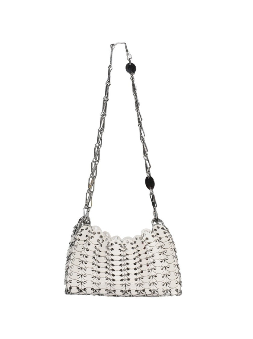 Rabanne Nano Iconic 1969 Bag Cream And Silver