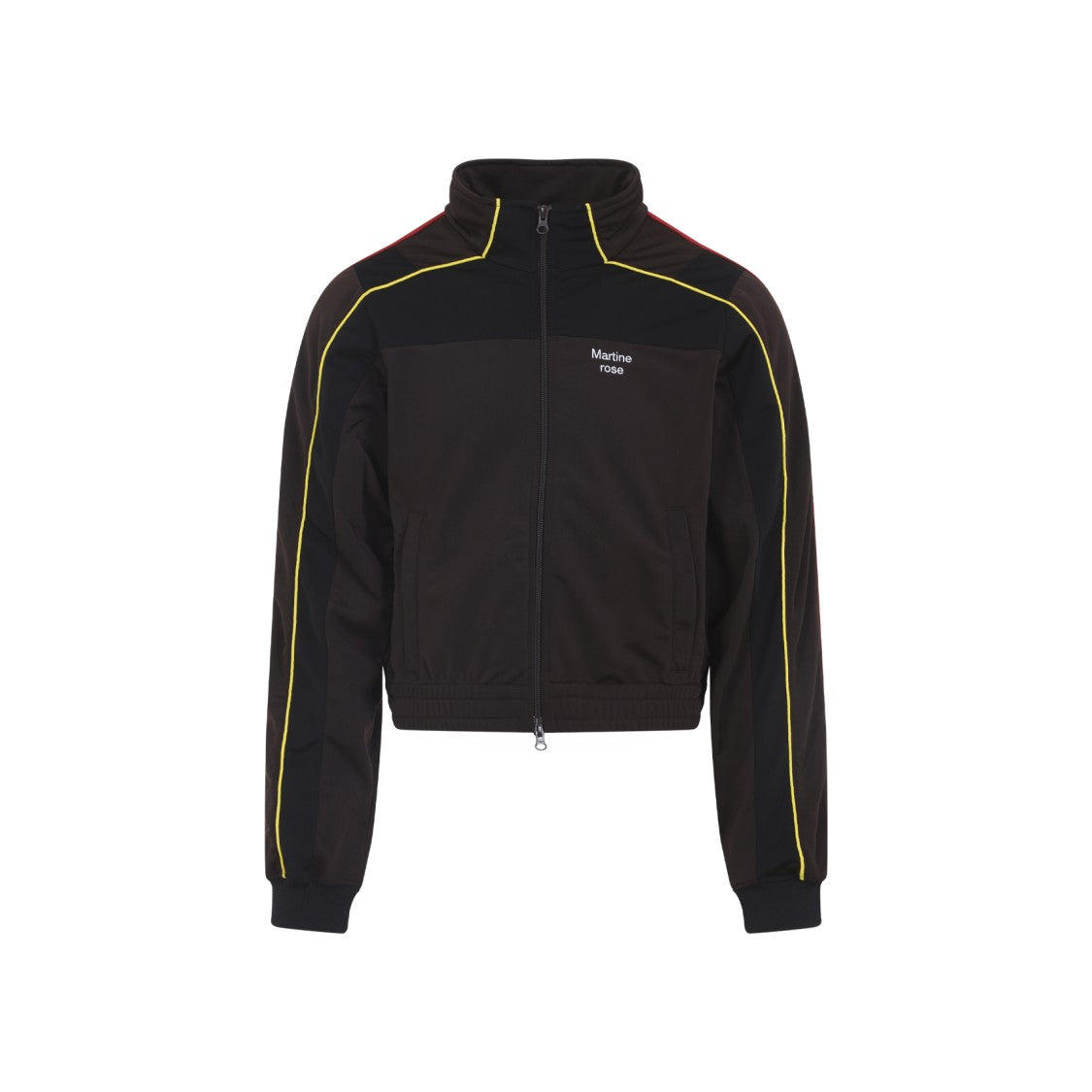 Martine Rose Brown Shrunken Track Jacket