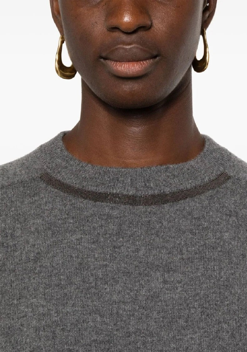 Brunello Cucinelli Round Neck Long Sleeve Knitwear