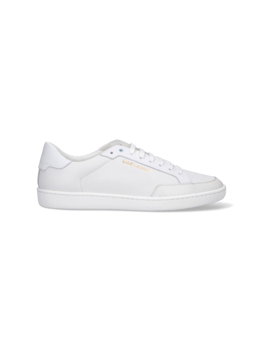 Saint Laurent Low-Top Sneakers With Perforated Detailing