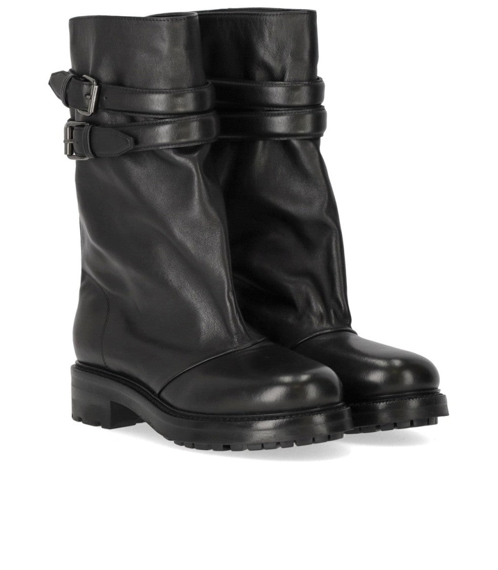 Strategia Black Biker Boot