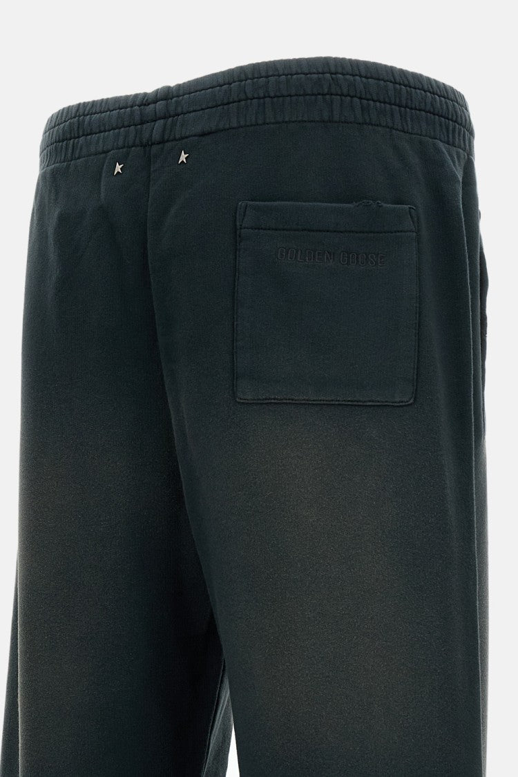Golden Goose Bleached Effect Green Jogging Style Pants