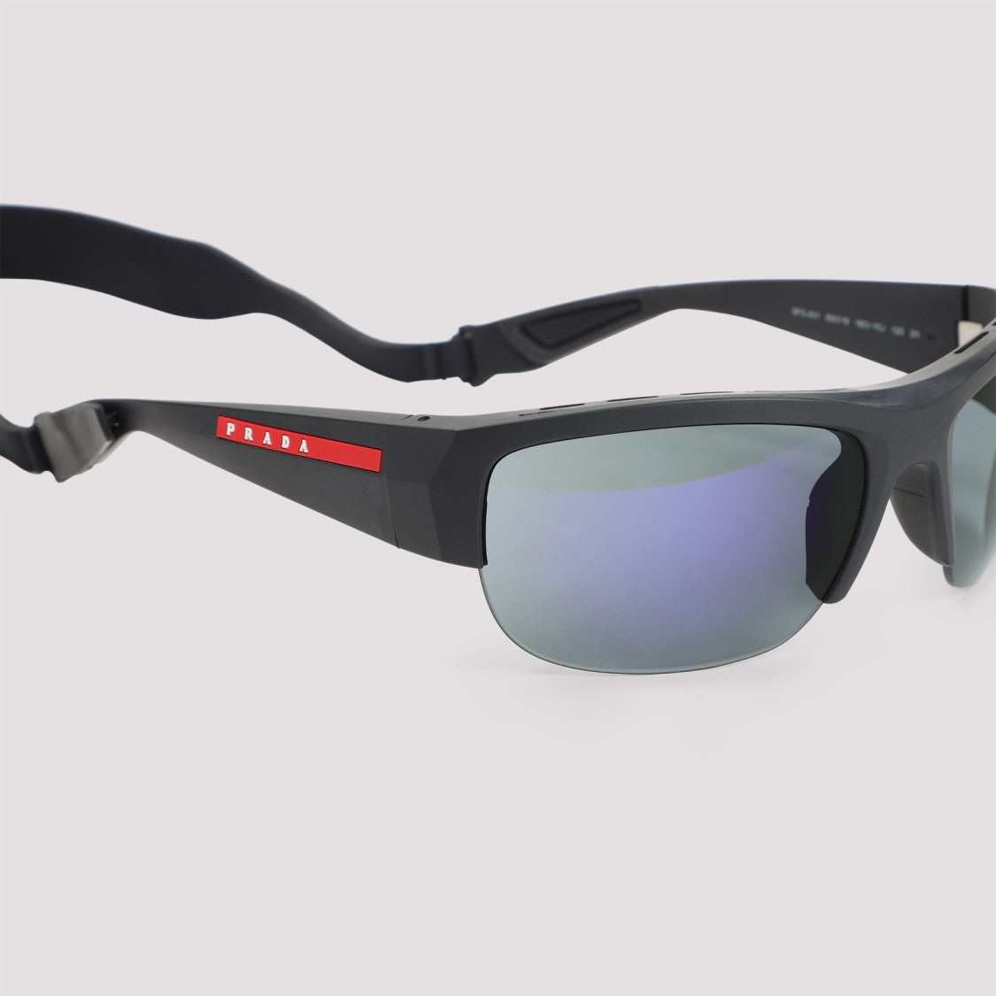 Prada Linea Rossa Wraparound Acetate Sunglasses With Gradient Lenses