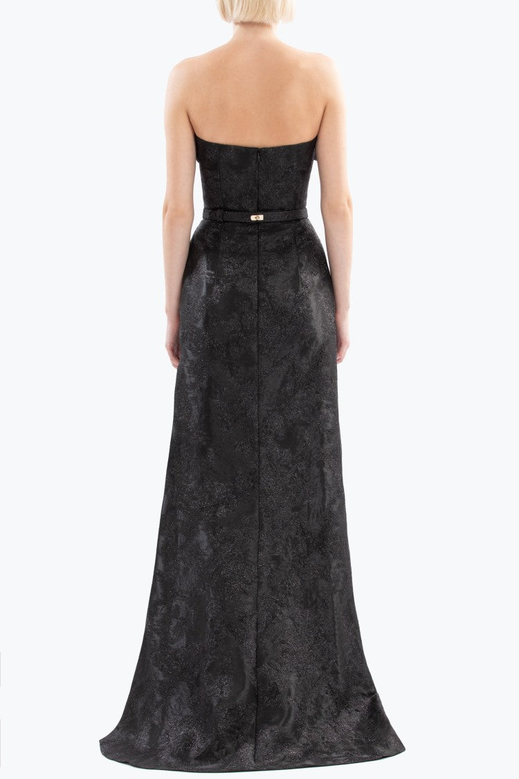 Saiid Kobeisy Brocade Long Fitted Dress