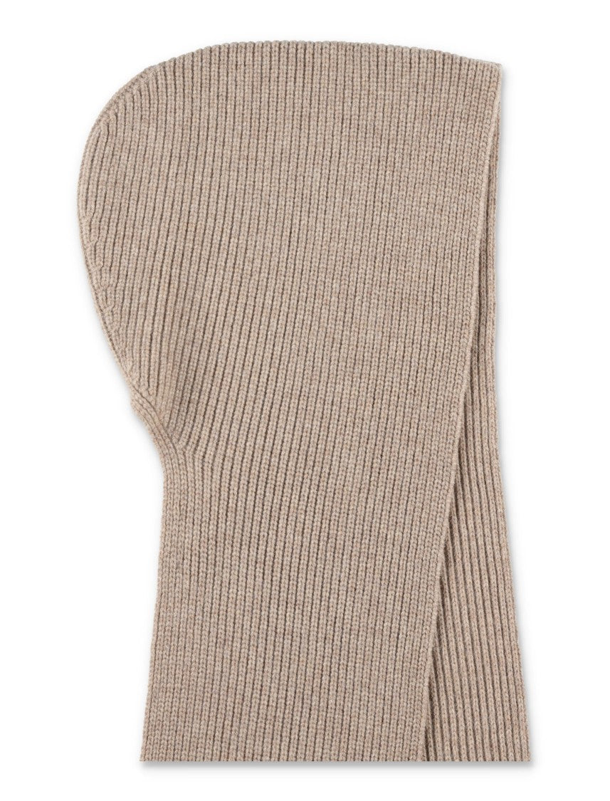 Studio Nicholson Ribbed Knit Hooded Scarf