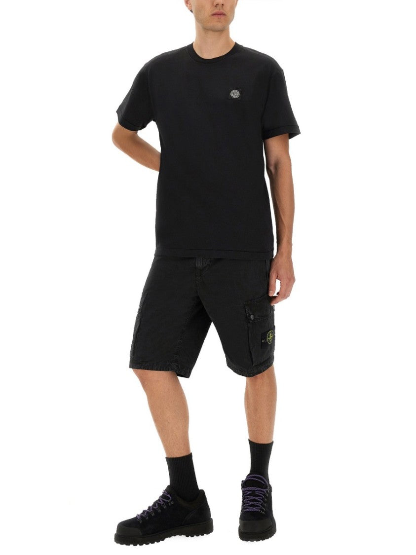 Stone Island Classic Crew Neck Slim Fit T-Shirt Crafted