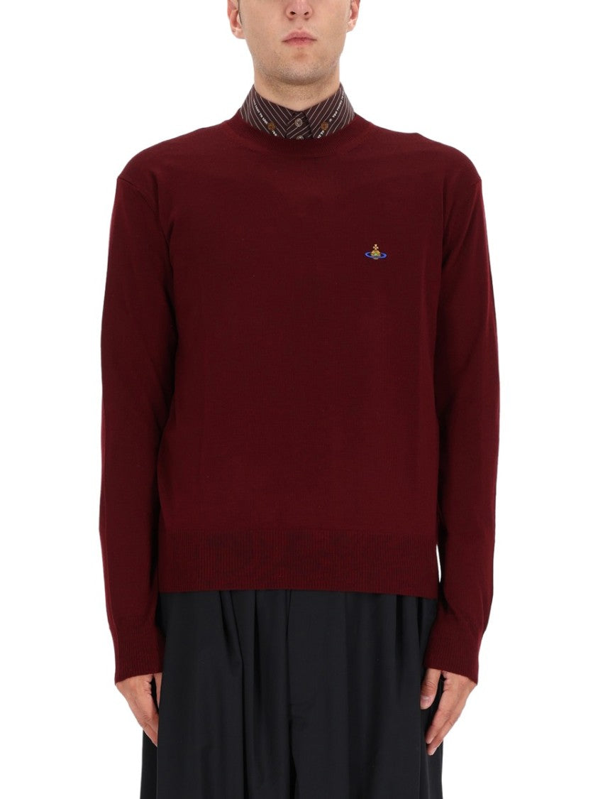 Vivienne Westwood Deep Bordeaux Virgin Wool Sweater