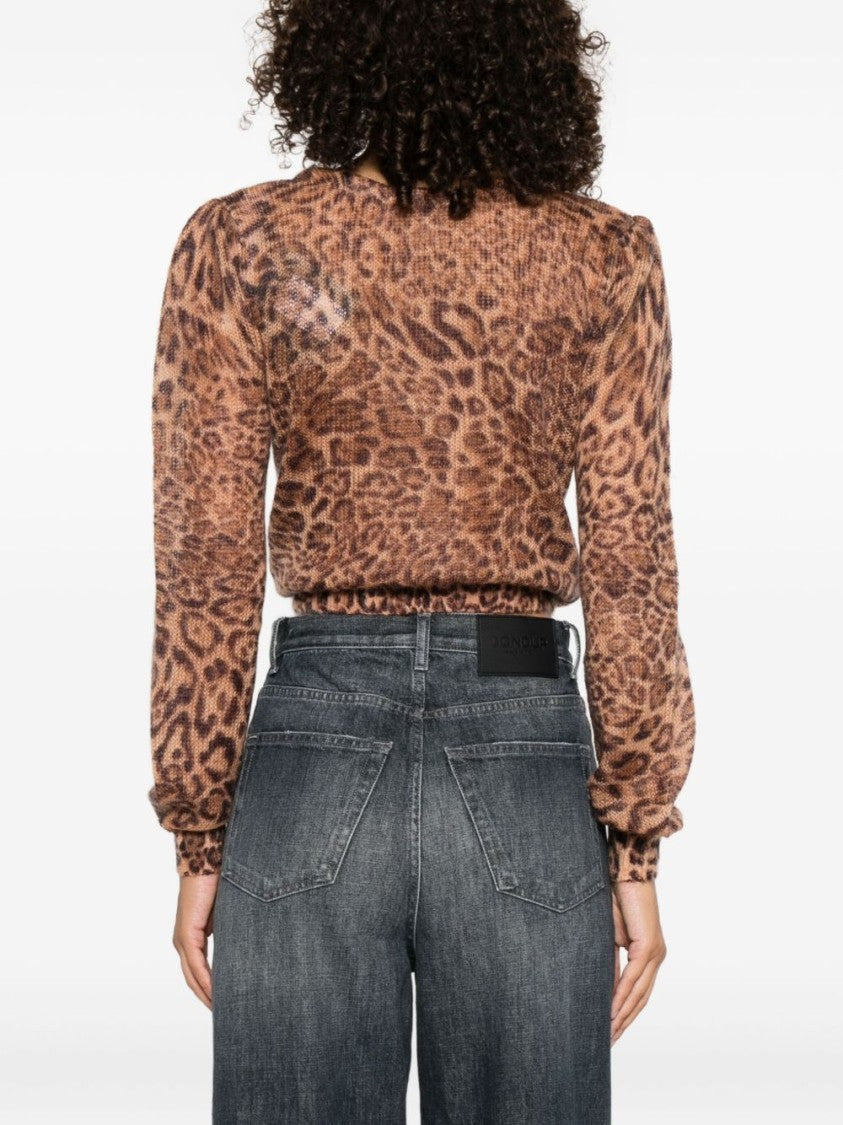 Twin-Set Cropped Sweater With Twisted Front
