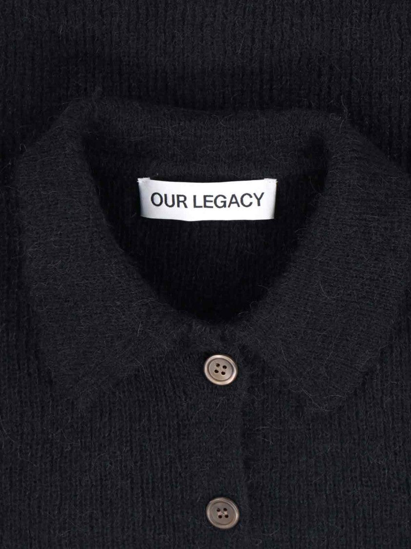 Our Legacy Cropped Top With Classic Collar And Button-Down Front