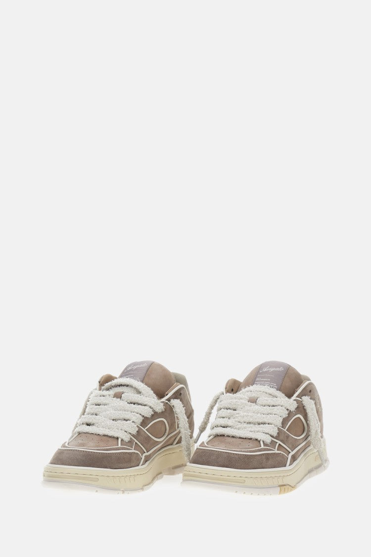 Axel Arigato Low-Top Nubuck Sneakers With Embroidered Logo