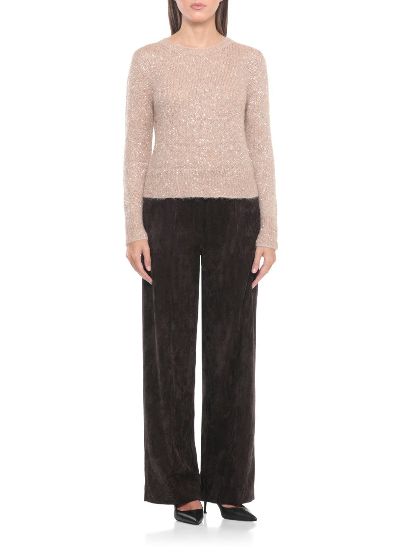 D. Exterior Beige Wool And Alpaca Sweater