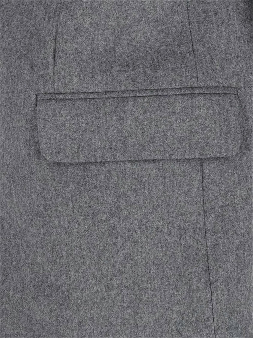 Ami Tailored Wool Blazer With Notch Lapel