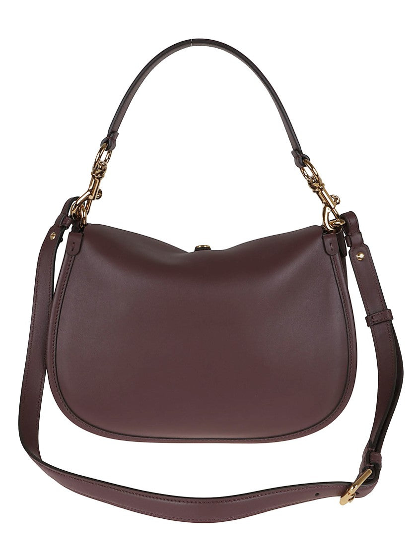 Etro Crescent-Shaped Calf Leather Shoulder Bag