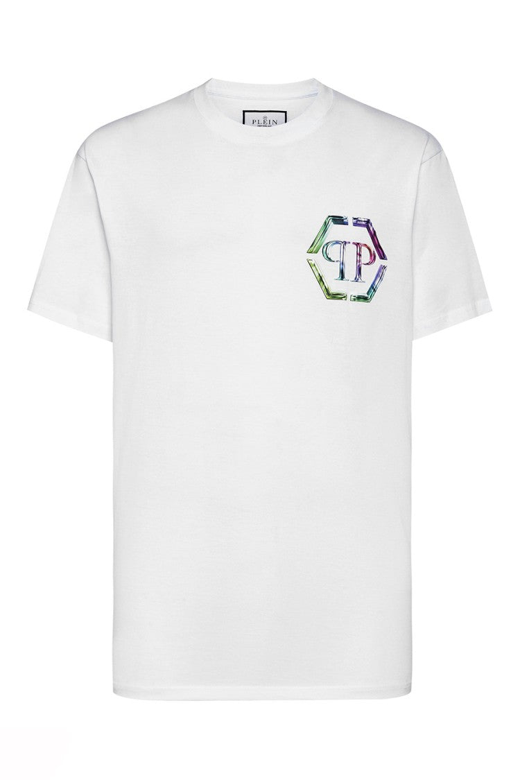 Philipp Plein White Logo Print T-Shirt