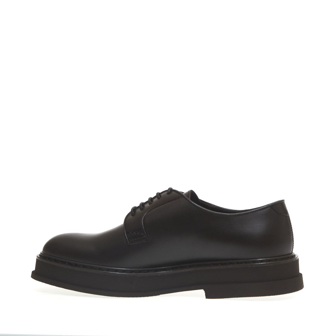 Doucal's Dark Brown Lace-Up Derby Shoes
