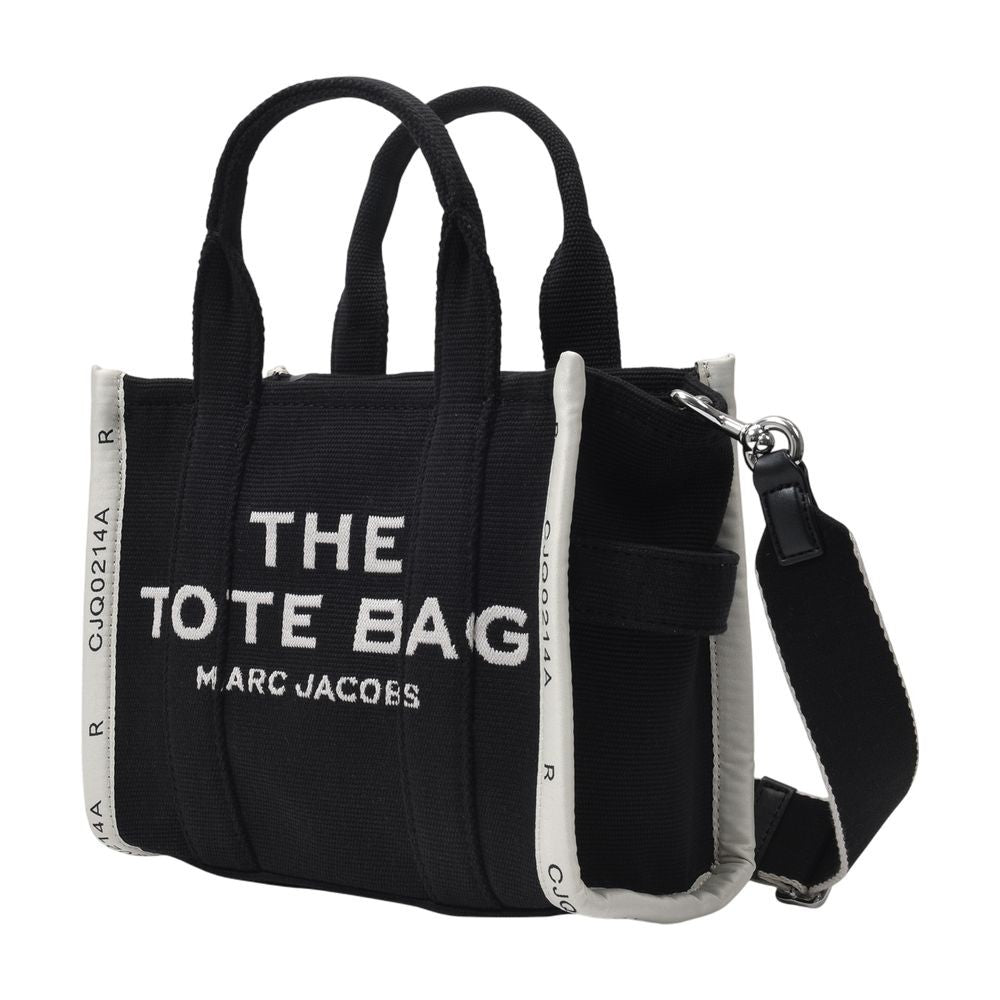 Marc Jacobs The Small Tote Bag In Black Canvas