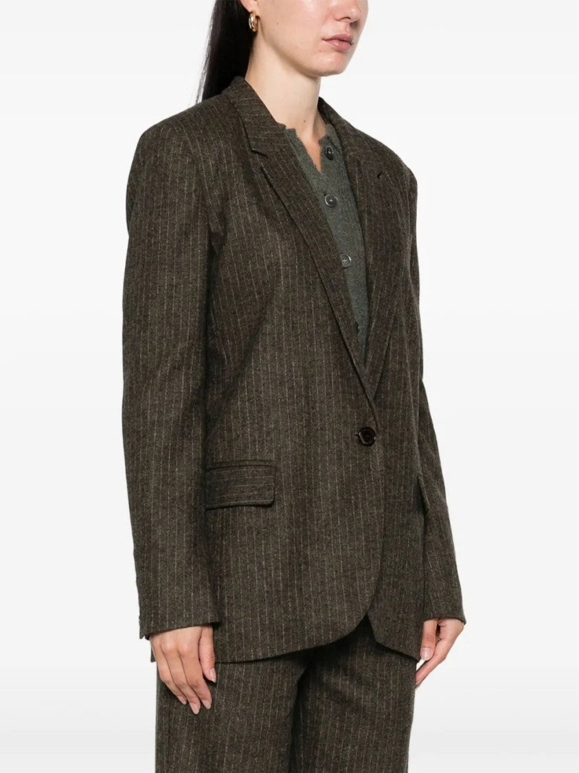 Isabel Marant Pinstripe Single-Breasted Blazer