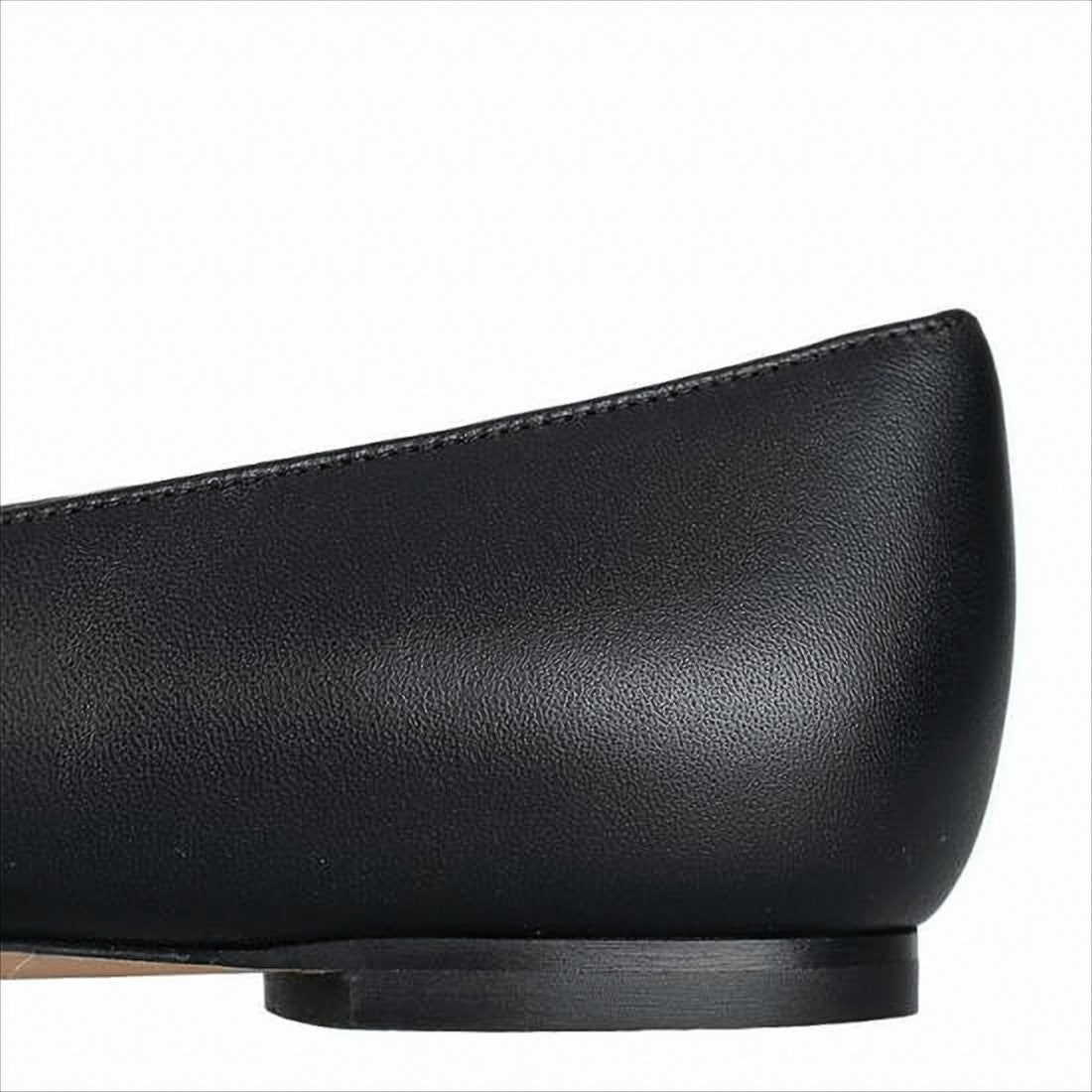 Salvatore Ferragamo Nappa Leather Flats With Grosgrain Bow