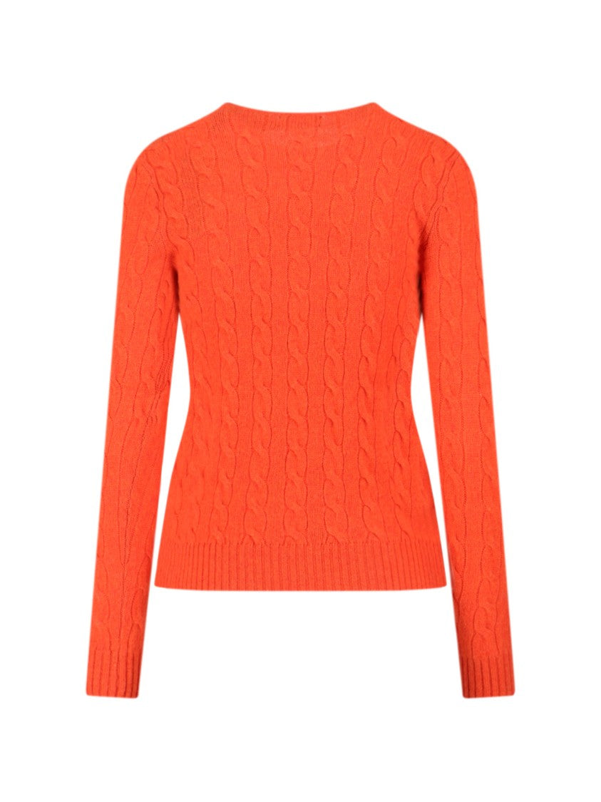 Polo Ralph Lauren Cable-Knit Sweater With Logo Embroidery
