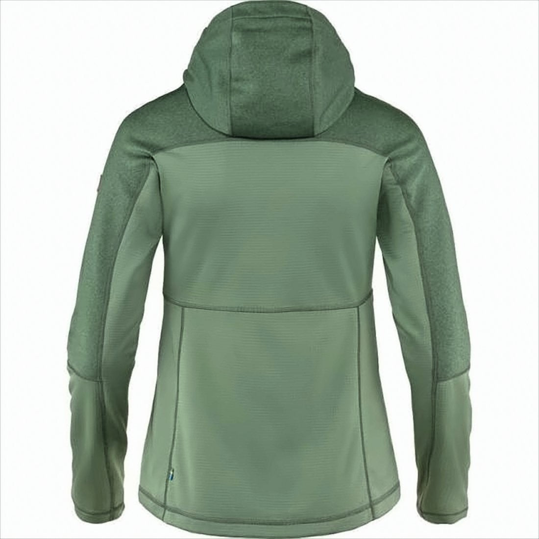 Fjallraven Kanken Two-Tone Green Fitted Jacket With Hood And Zippered Pockets