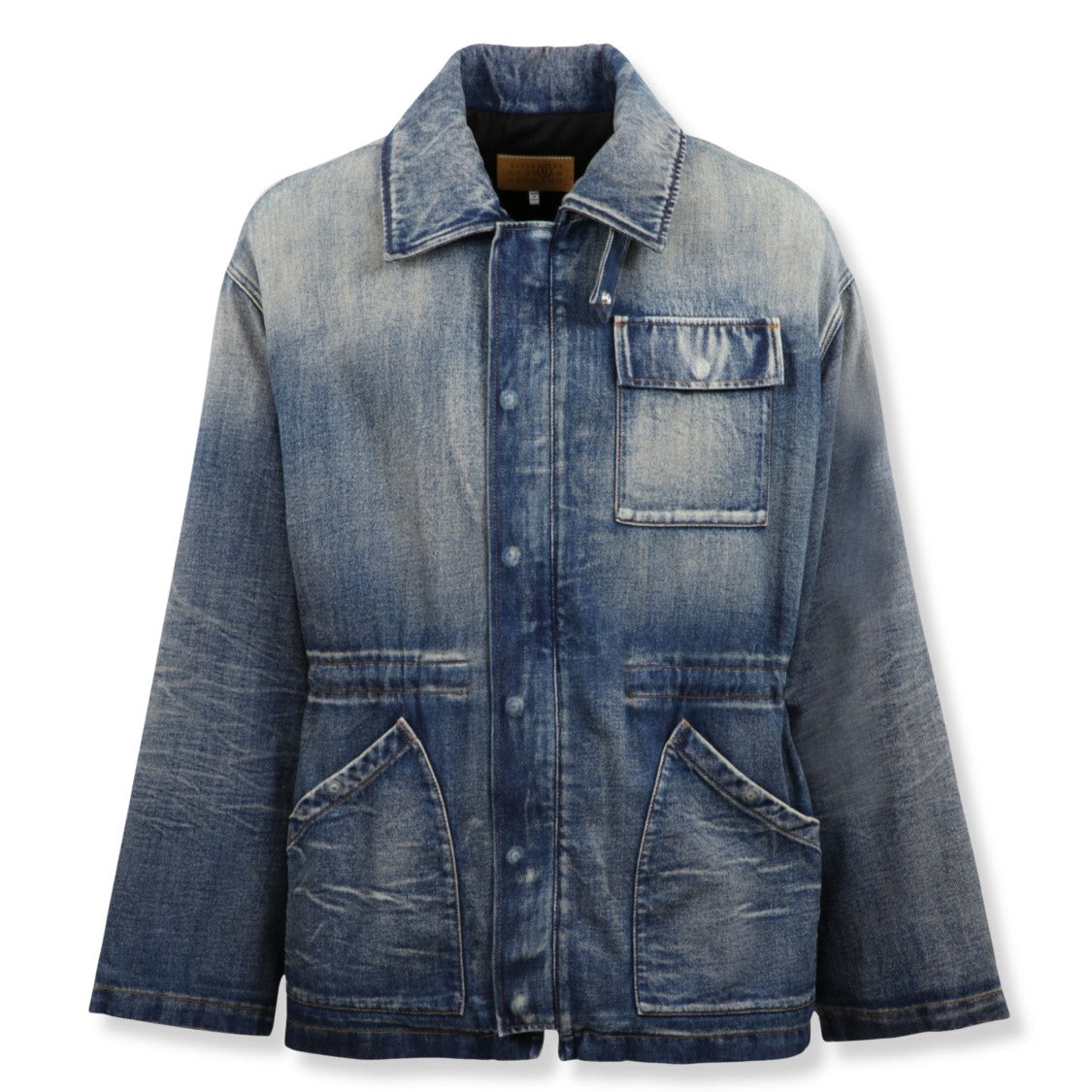 Mm6 By Maison Margiela Faded Denim Jacket