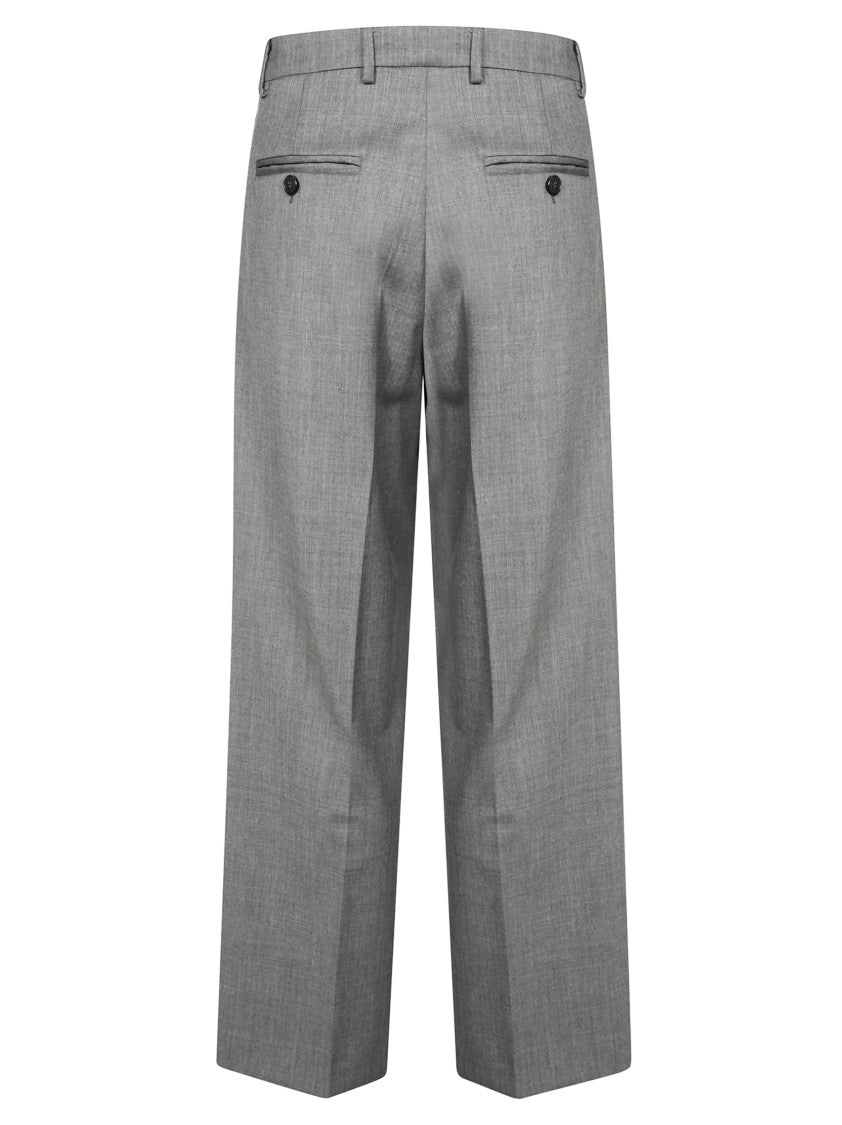 Amaranto Tailored Straight-Leg Trousers With Front Pleats