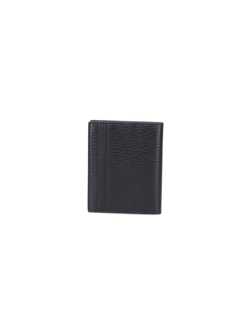 Ferragamo "Gancini" Bi-Fold Wallet – Black