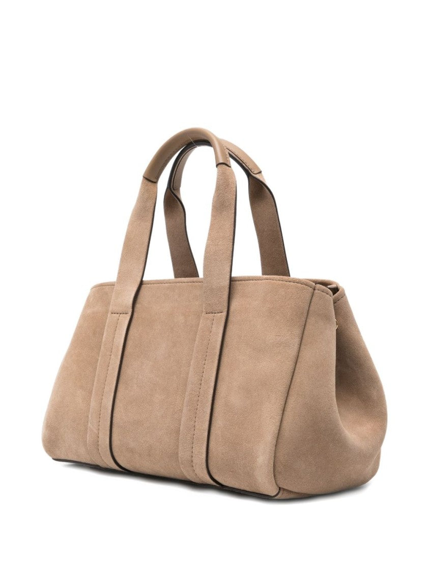 Michael Kors Structured Beige Vitello Leather Handbag