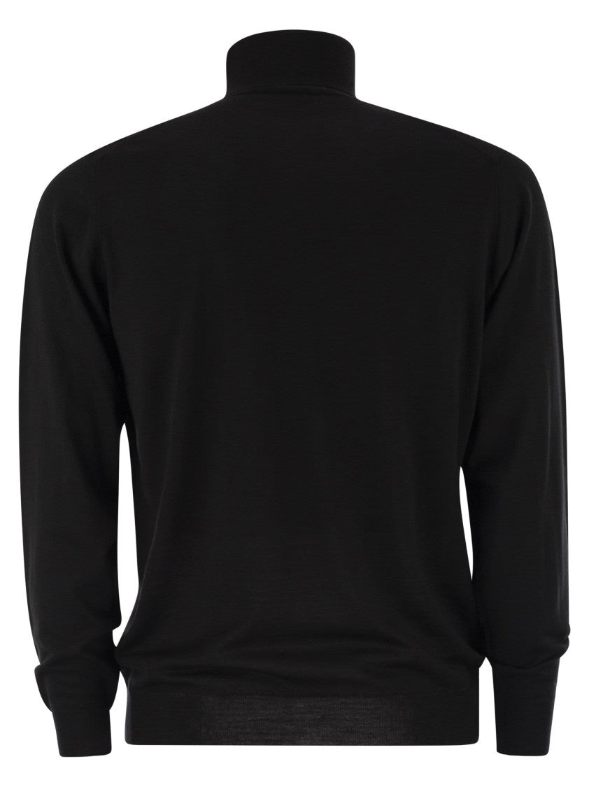 Fedeli Superfine Wool Turtleneck Derby