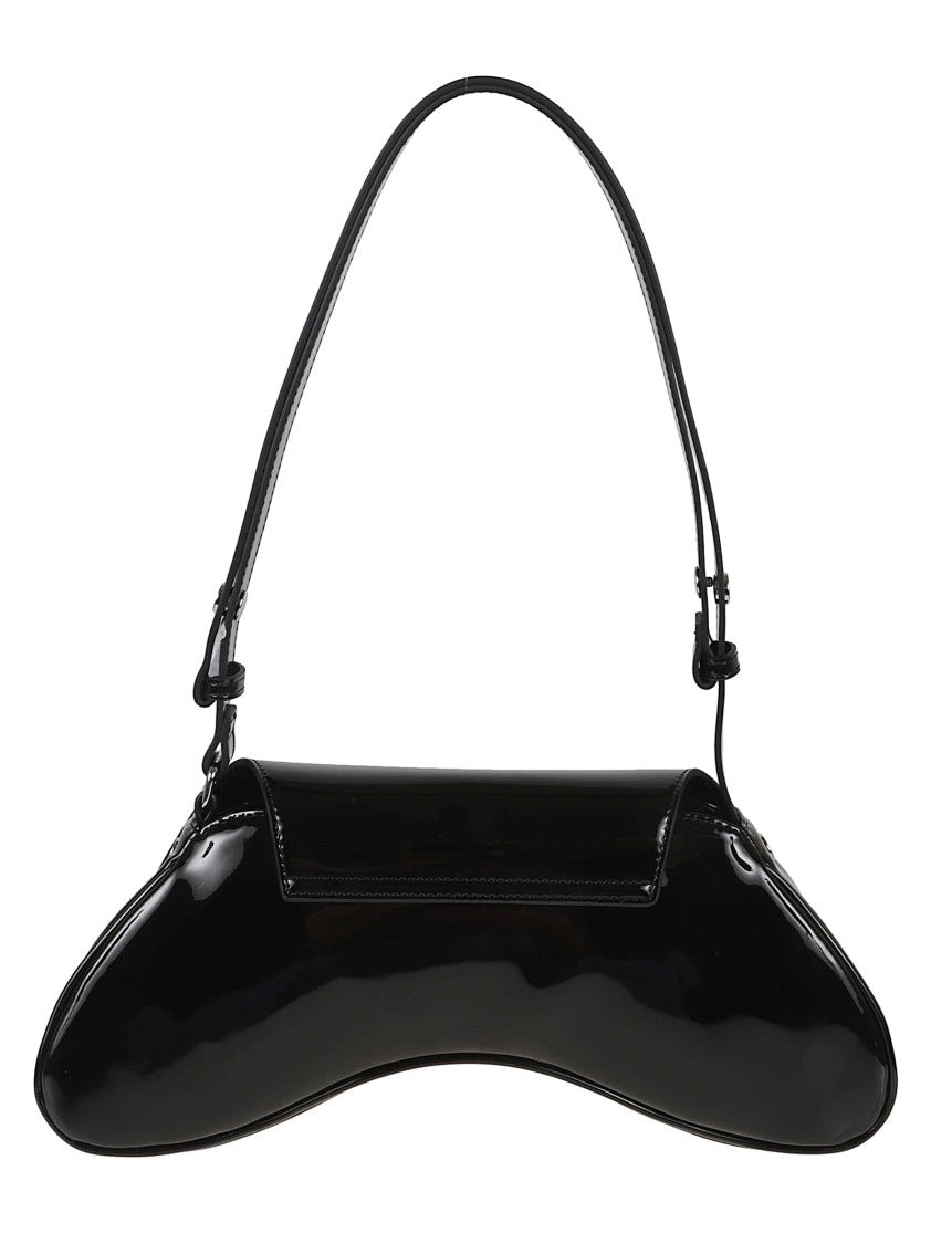 Diesel Curved Black Shoulder Bag