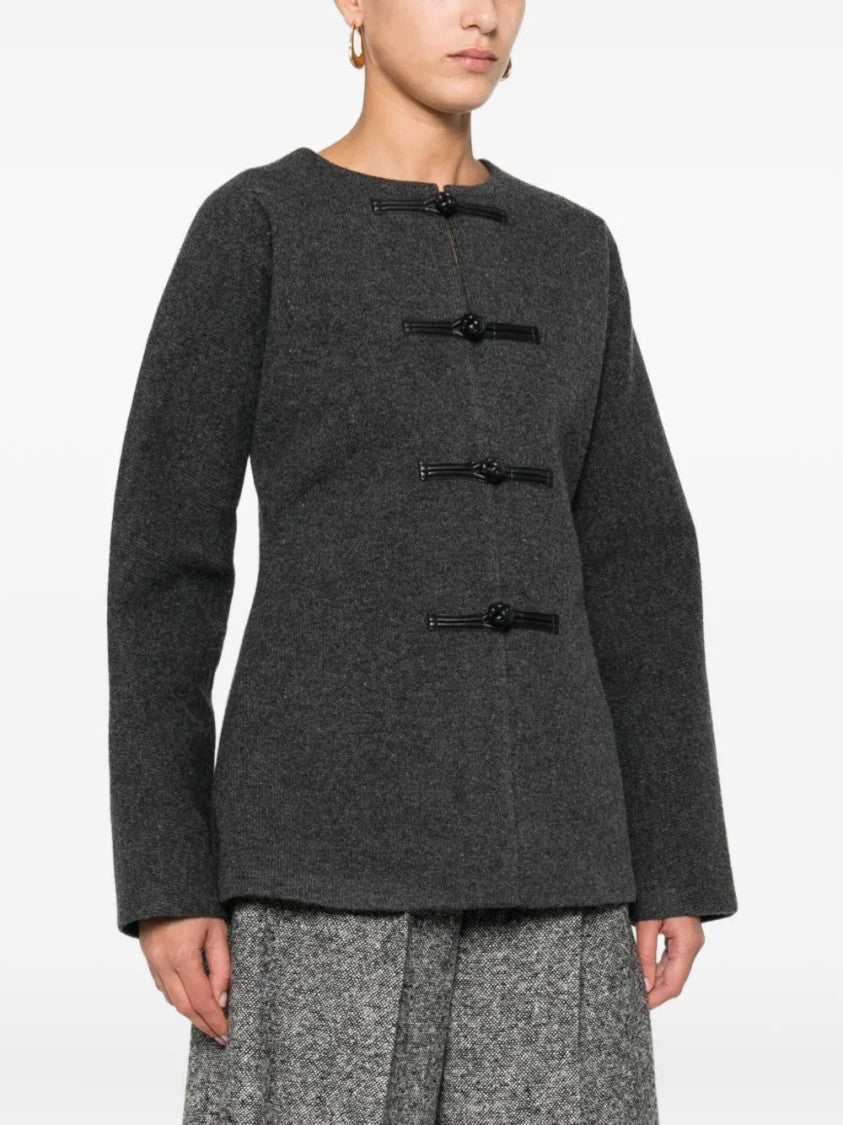 Róhe Mandarin Crew-Neck Jacket