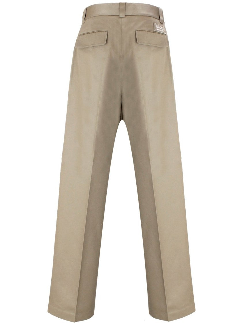 Gucci Relaxed Fit Cargo Pants With Spacious Side Pockets