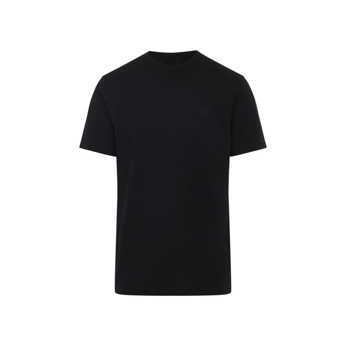 Moncler Black Cotton Short Sleeves T-Shirt