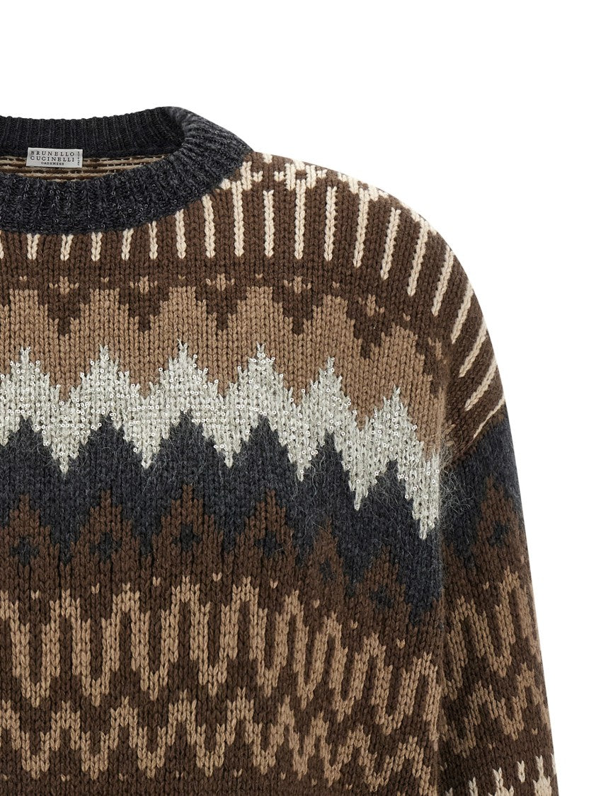 Brunello Cucinelli Sequin And Cashmere Sweater