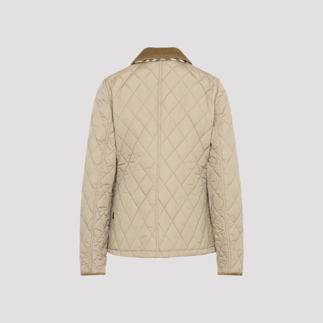 Burberry Tailored Quilted Jacket With Classic Collar