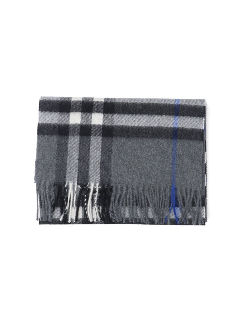 Burberry "Check" Scarf – Dark Gray